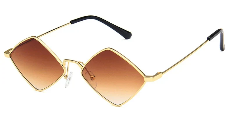 Lightweight women's sunglasses – irregular polygon design, alloy, for everyday wear - Image 7