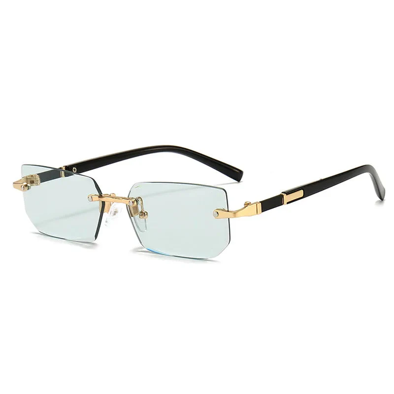 Lightweight women’s sunglasses – rectangular frame, minimalist design, for summer - Image 3