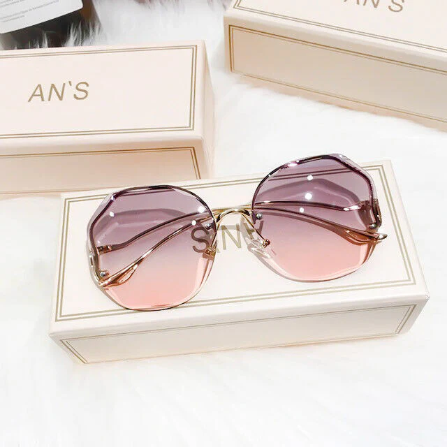 Lightweight women's sunglasses – rimless design, metal, for summer 2025 - Image 3