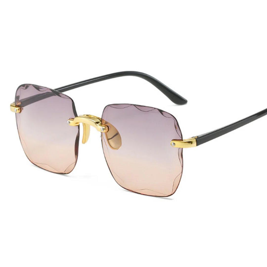 Lightweight women's sunglasses – rimless design, UV400 protection, ideal for summer - Image 3