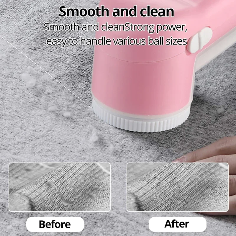 Lint Remover Fabric Shaver with Stainless Steel Blades for Wool and Cotton Balls - Image 4