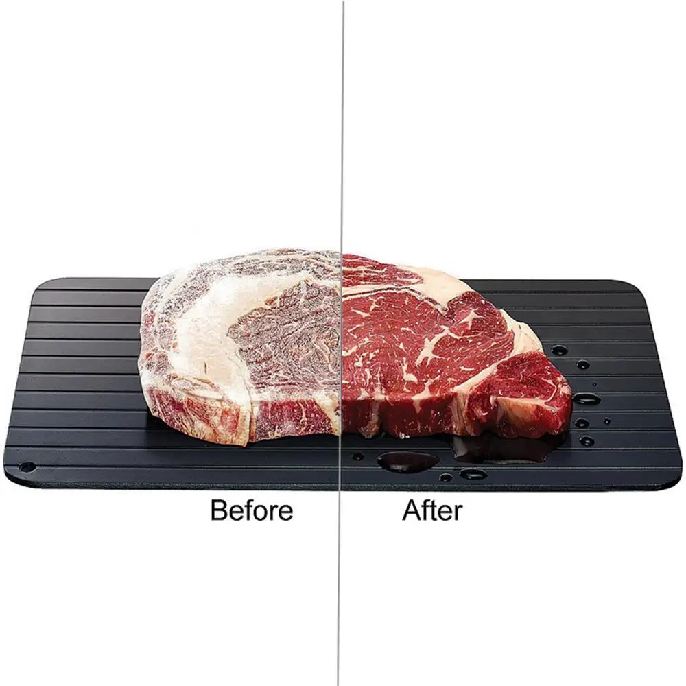 Fast Defrosting Aluminum Tray With Brush Thaw Board - Image 2