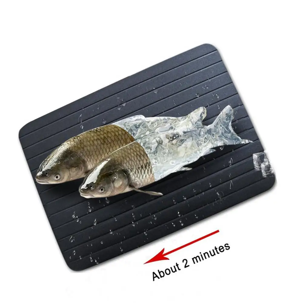 Fast Defrosting Aluminum Tray With Brush Thaw Board - Image 5