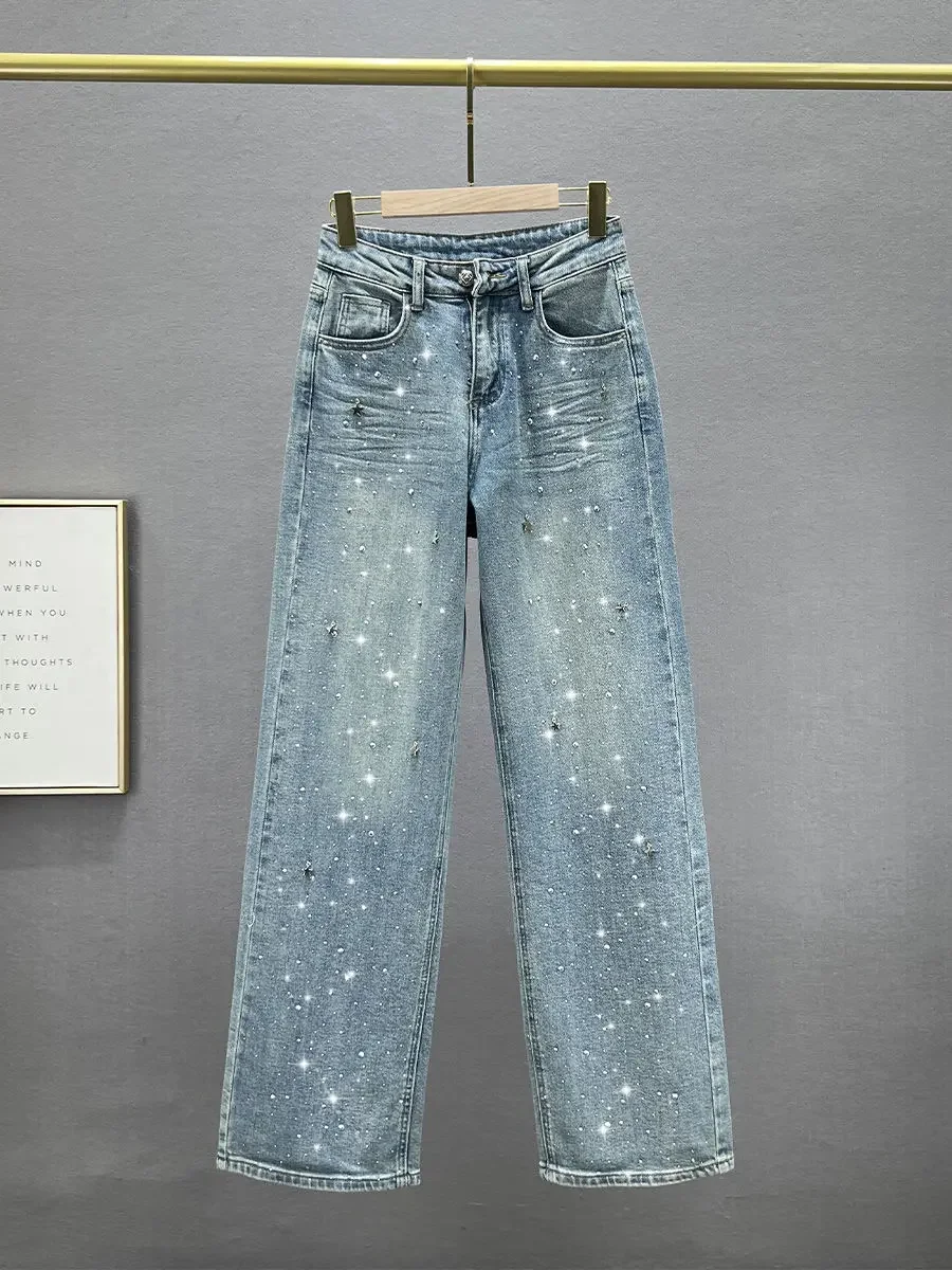 Loose Fit Casual Pants for Women in Blue, Breathable Cotton Polyester, Everyday Comfort Trousers - Image 2