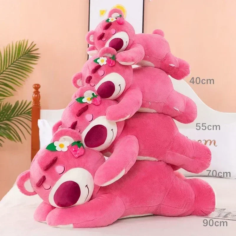 Lotso Plush Strawberry Bear Pillow - 90cm Stuffed Toy, A Sweet Valentine's Day Gift & Festivals - Image 2
