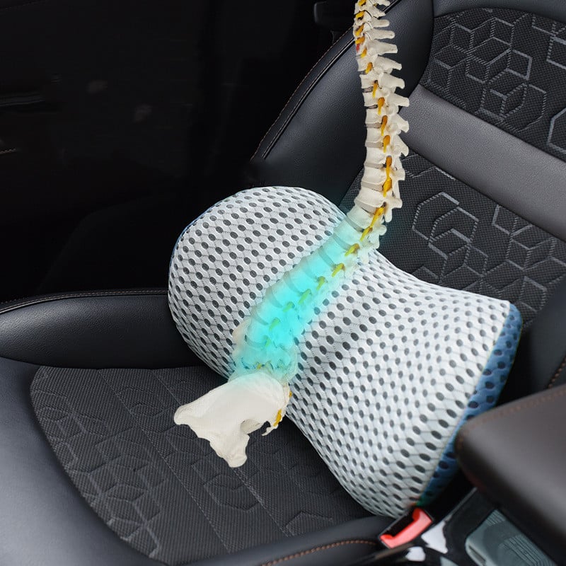 Lumbar Support Cushion – Ergonomic Back Pain Relief For Desk And Car, Breathable Mesh Cover, Fall 2025 Comfort - Image 5