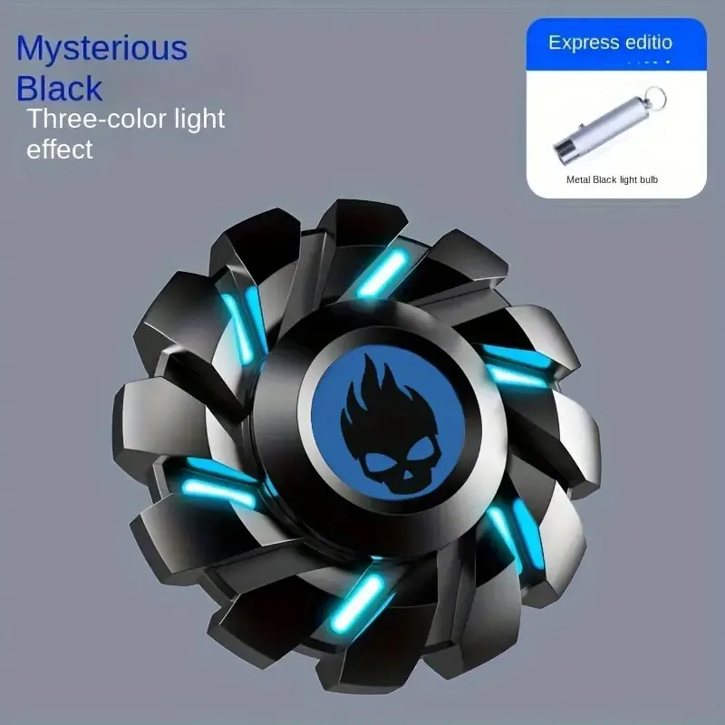 Luminous Fidget Spinner Metal EDC Toy Rainbow Durable LED - Image 13