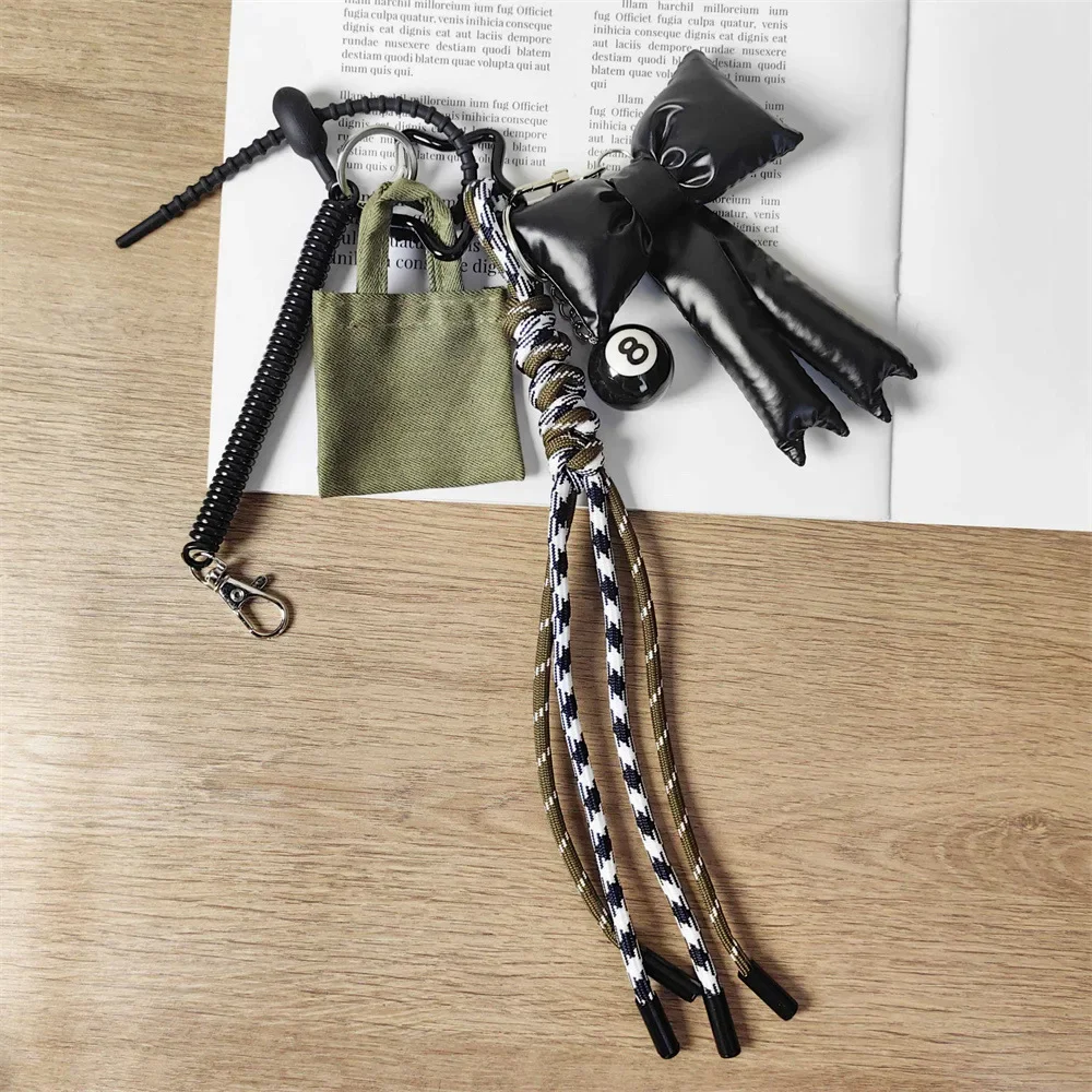 Braid Rope Bag Charm Leather Dachshund Keychain Aesthetic - Image 10