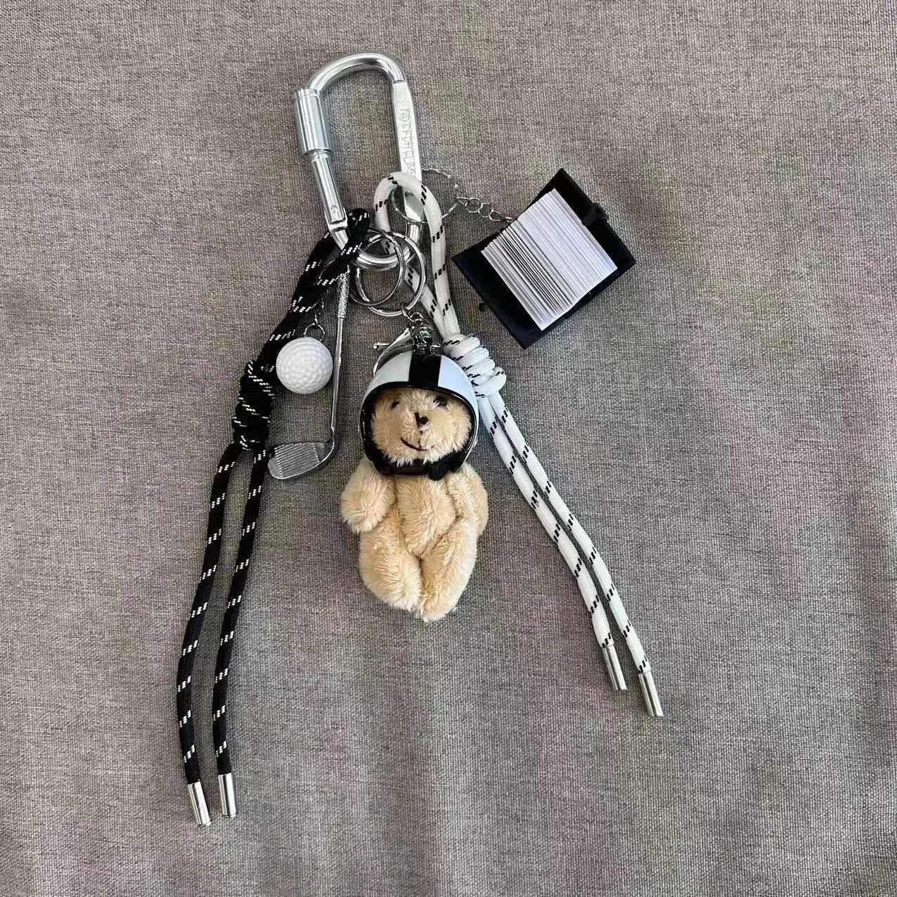 Braid Rope Bag Charm Leather Dachshund Keychain Aesthetic - Image 17