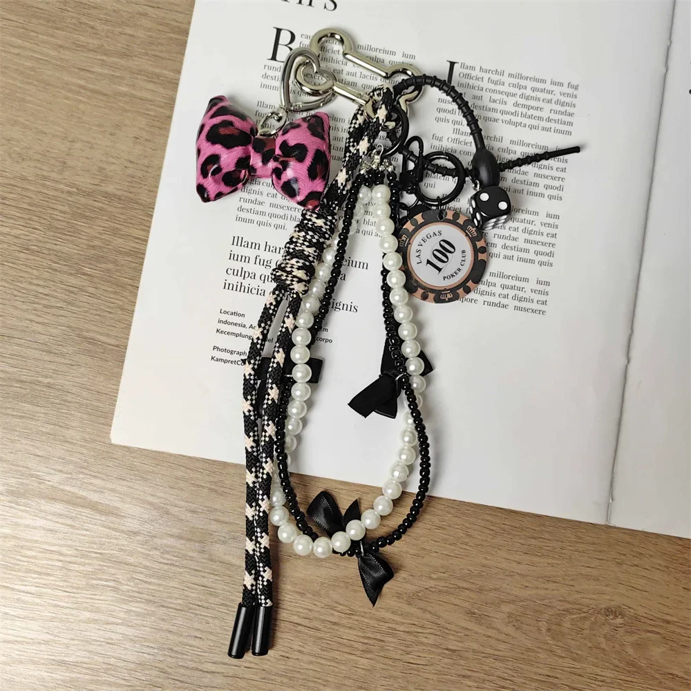 Braid Rope Bag Charm Leather Dachshund Keychain Aesthetic - Image 22