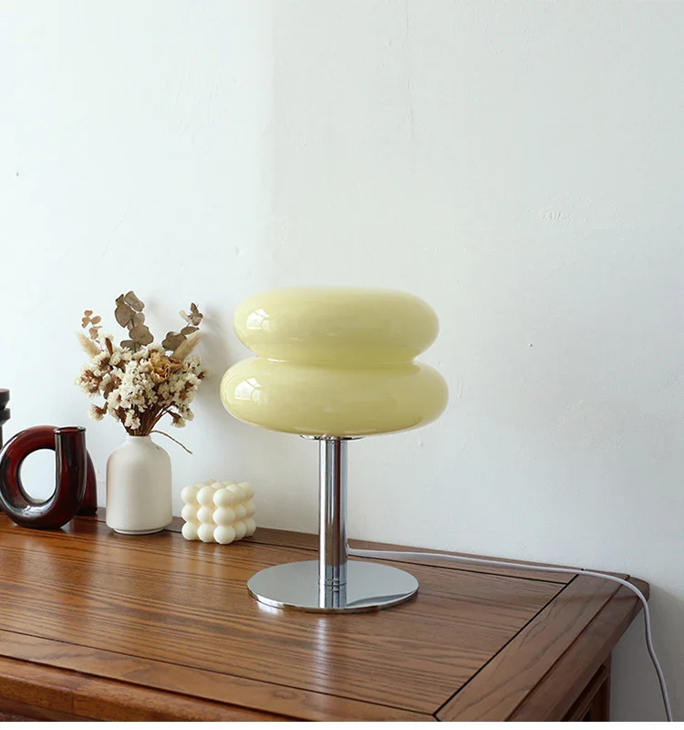 Macaron Glass Table Lamp Trichrome Night Light Eye Guard - Image 11