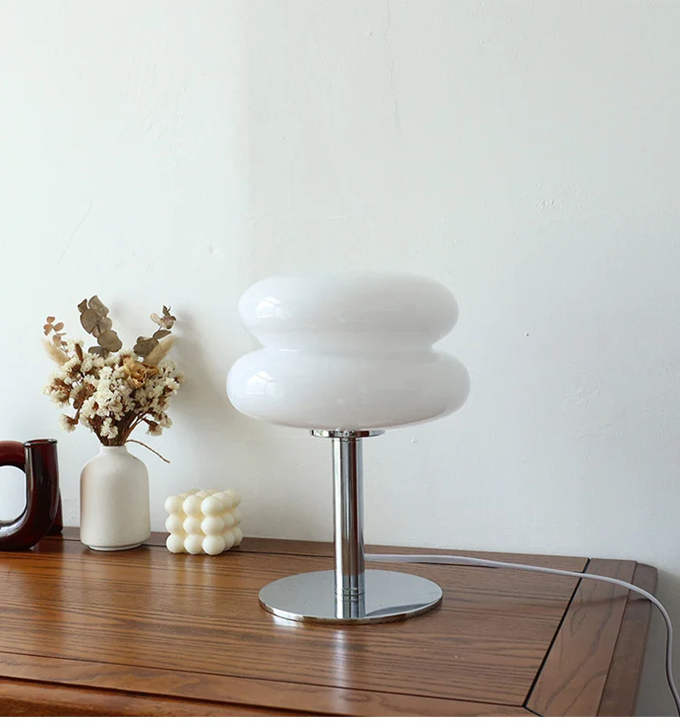 Macaron Glass Table Lamp Trichrome Night Light Eye Guard - Image 12