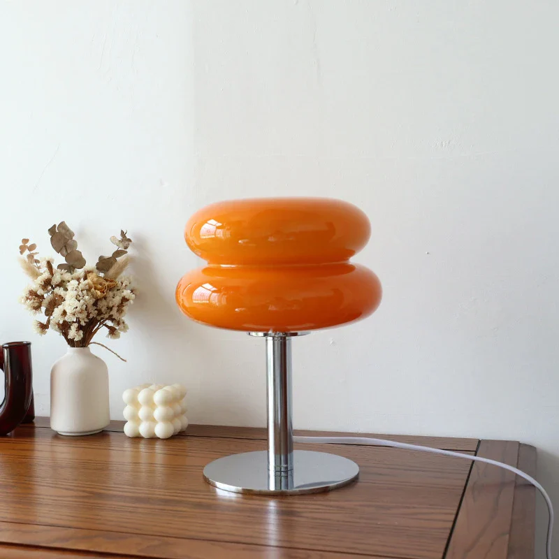 Macaron Glass Table Lamp Trichrome Night Light Eye Guard - Image 26