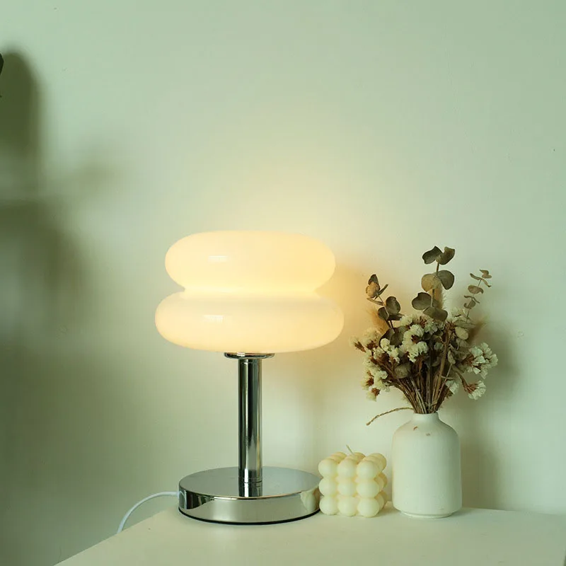 Macaron Glass Table Lamp Trichrome Night Light Eye Guard - Image 4