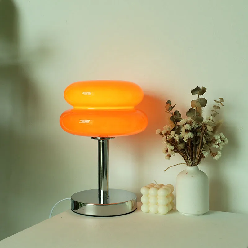 Macaron Glass Table Lamp Trichrome Night Light Eye Guard - Image 5