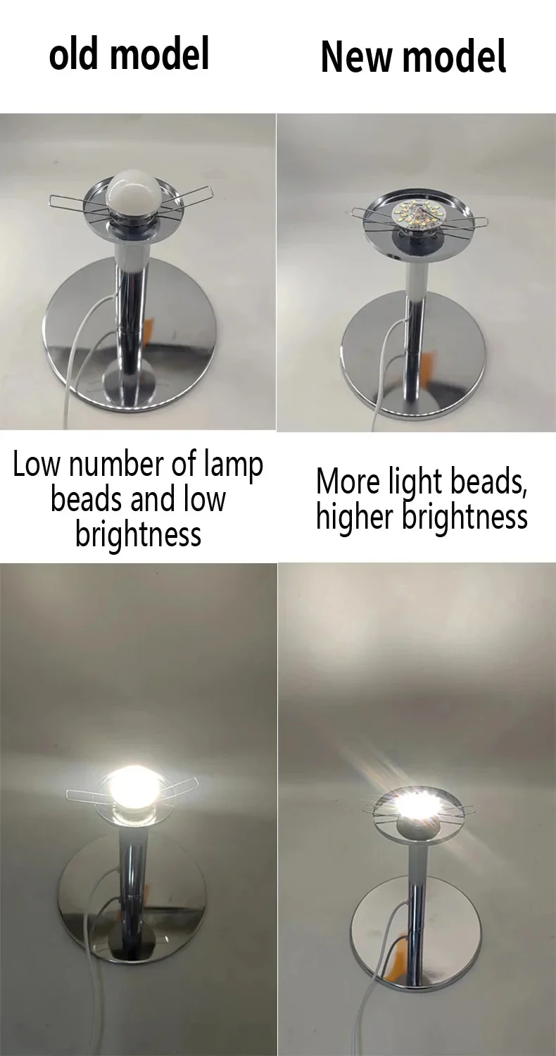 Macaron Glass Table Lamp Trichrome Night Light Eye Guard - Image 7
