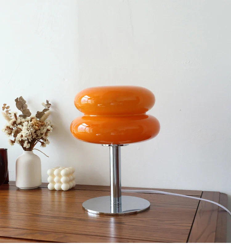 Macaron Glass Table Lamp Trichrome Night Light Eye Guard - Image 9