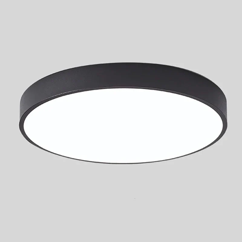Macaron LED Ceiling Light Modern Wood Grain Fixture - Image 26