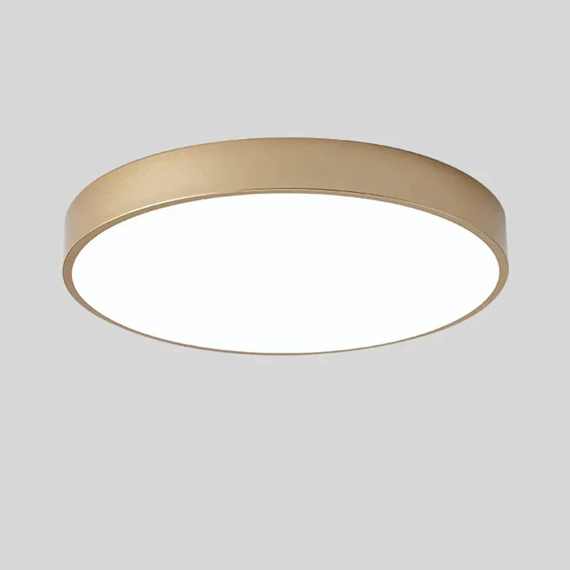 Macaron LED Ceiling Light Modern Wood Grain Fixture - Image 29