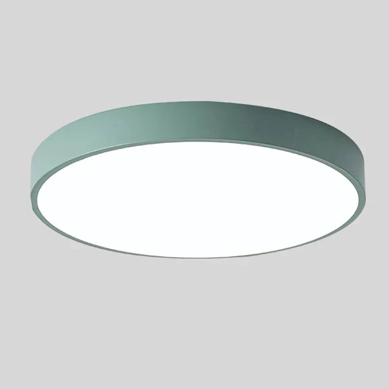 Macaron LED Ceiling Light Modern Wood Grain Fixture - Image 30