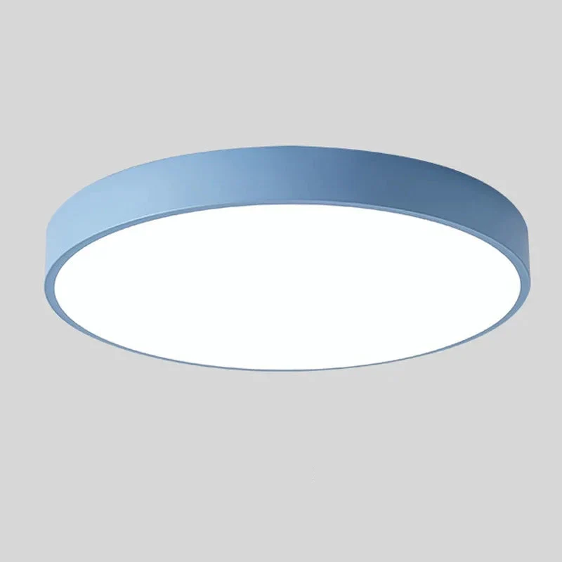 Macaron LED Ceiling Light Modern Wood Grain Fixture - Image 35