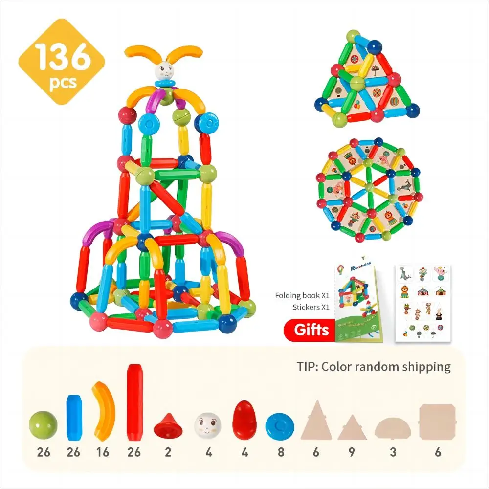 Magnetic Building Blocks Set - Kids Educational Toy with Magic Magnet Sticks & Balls for Creative Play, Ideal Gift for Boys and Girls - Image 12