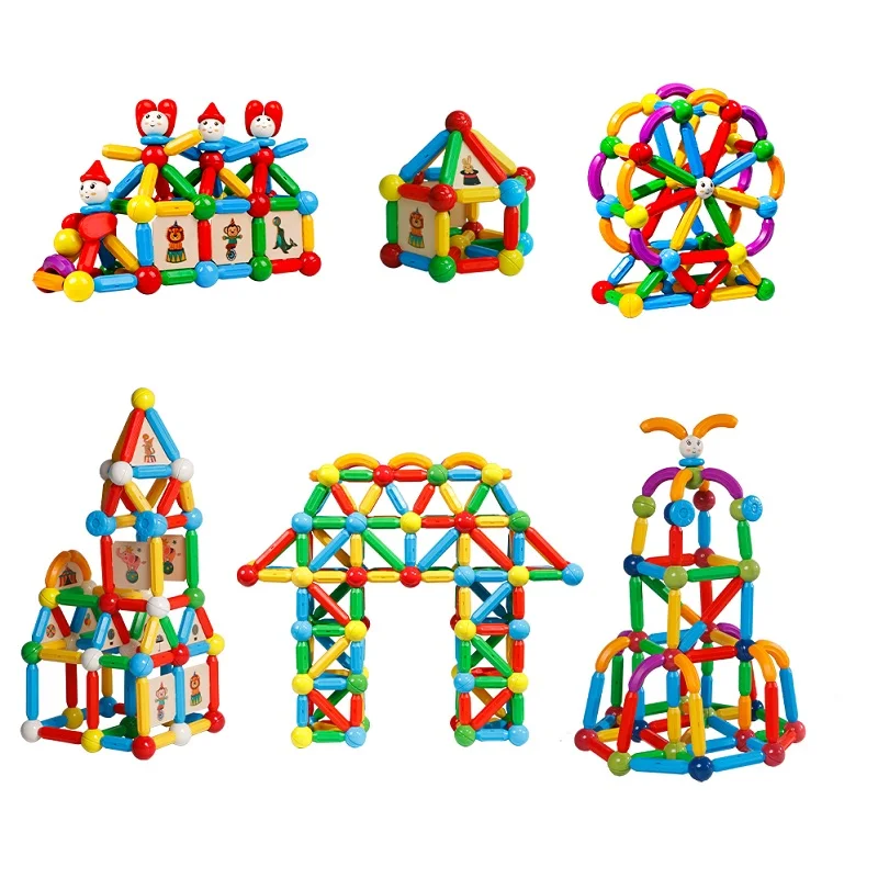 Magnetic Building Blocks Set - Kids Educational Toy with Magic Magnet Sticks & Balls for Creative Play, Ideal Gift for Boys and Girls - Image 6