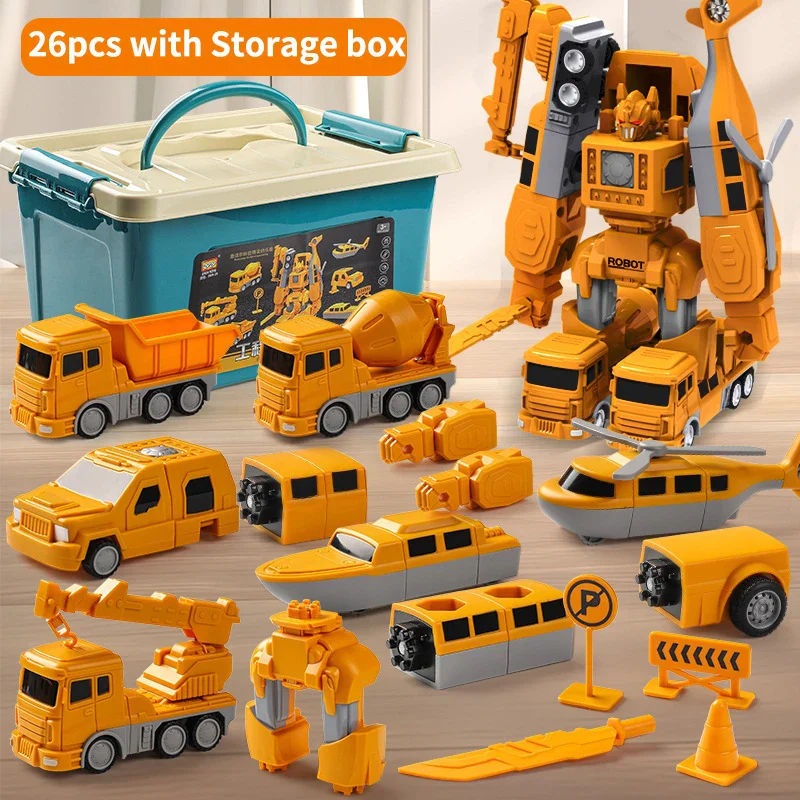 Magnetic Building Blocks Set - Transforming Robot Car Toy for Toddlers, STEM Learning Toy, Fall 2025 Gift Idea - Image 12