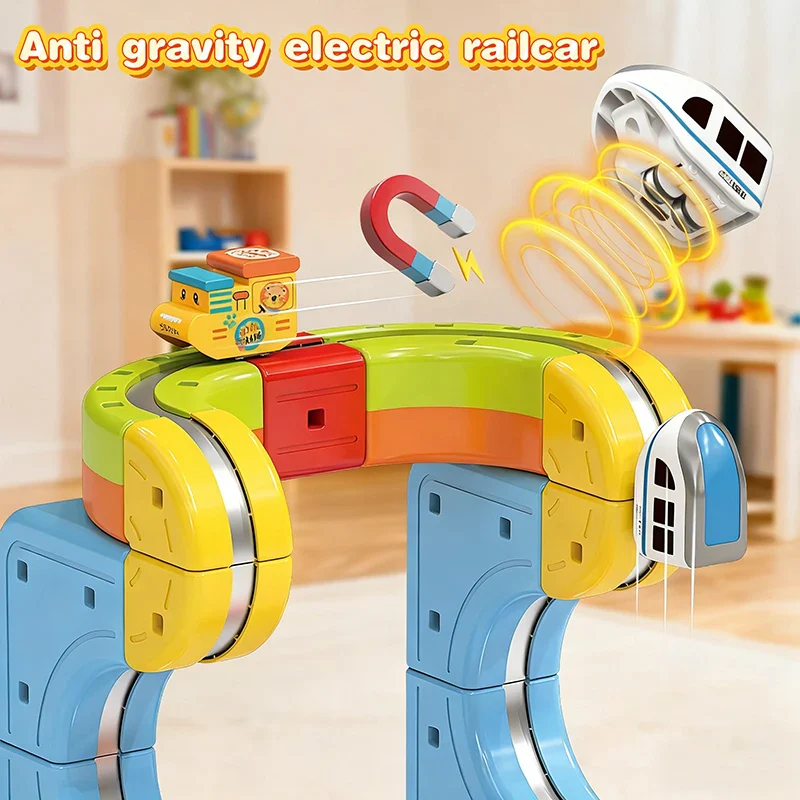 Magnetic Building Set 81 Pieces Track Puzzle With Train STEM Educational Toy Christmas Gift 2025 - Image 4