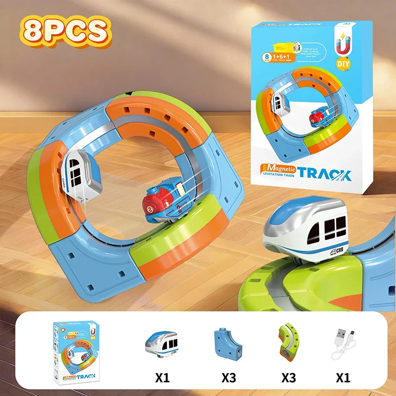 Magnetic Building Set 81 Pieces Track Puzzle With Train STEM Educational Toy Christmas Gift 2025 - Image 7