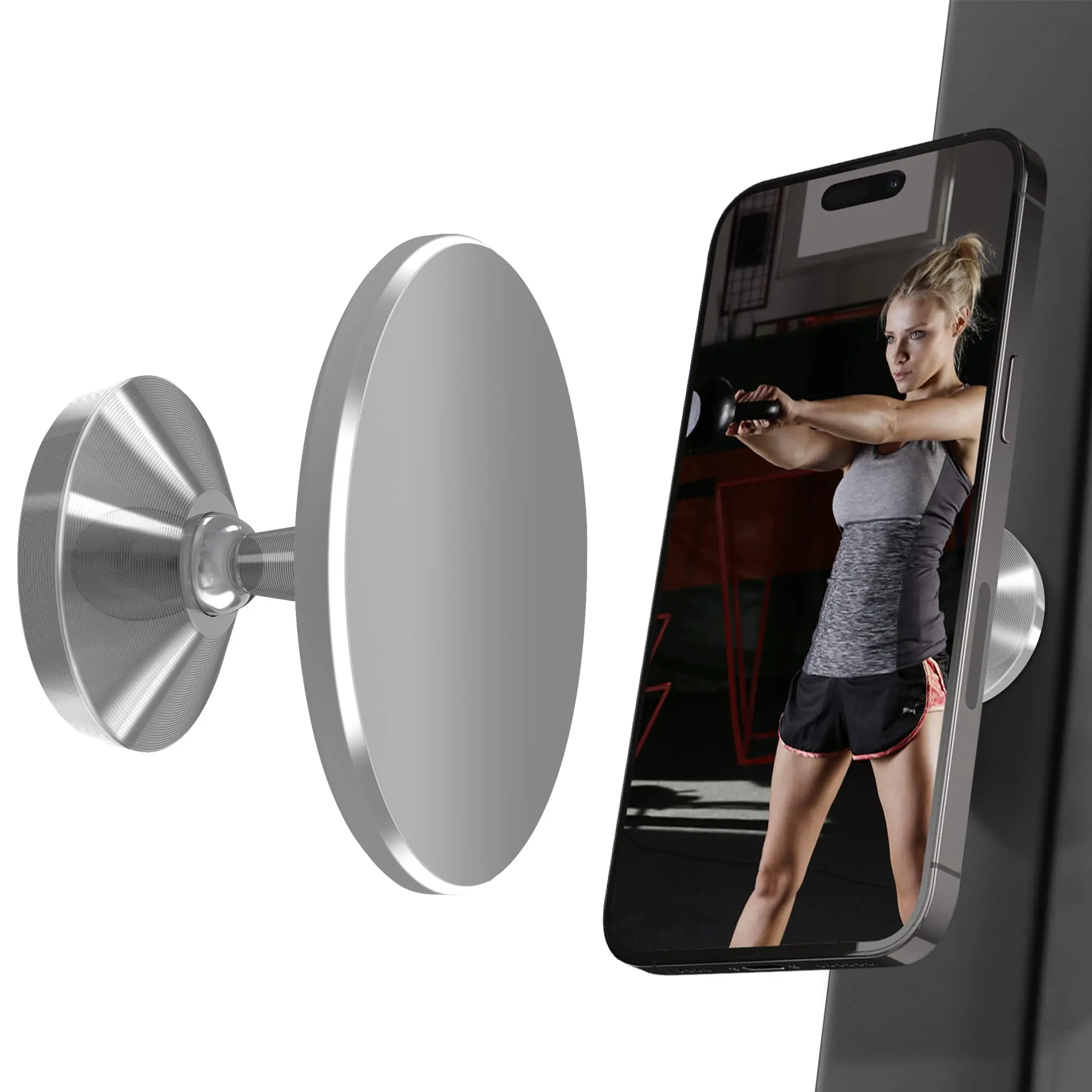 Magnetic Gym Phone Holder & Accessories - Hands-Free Workout Mount - Image 7