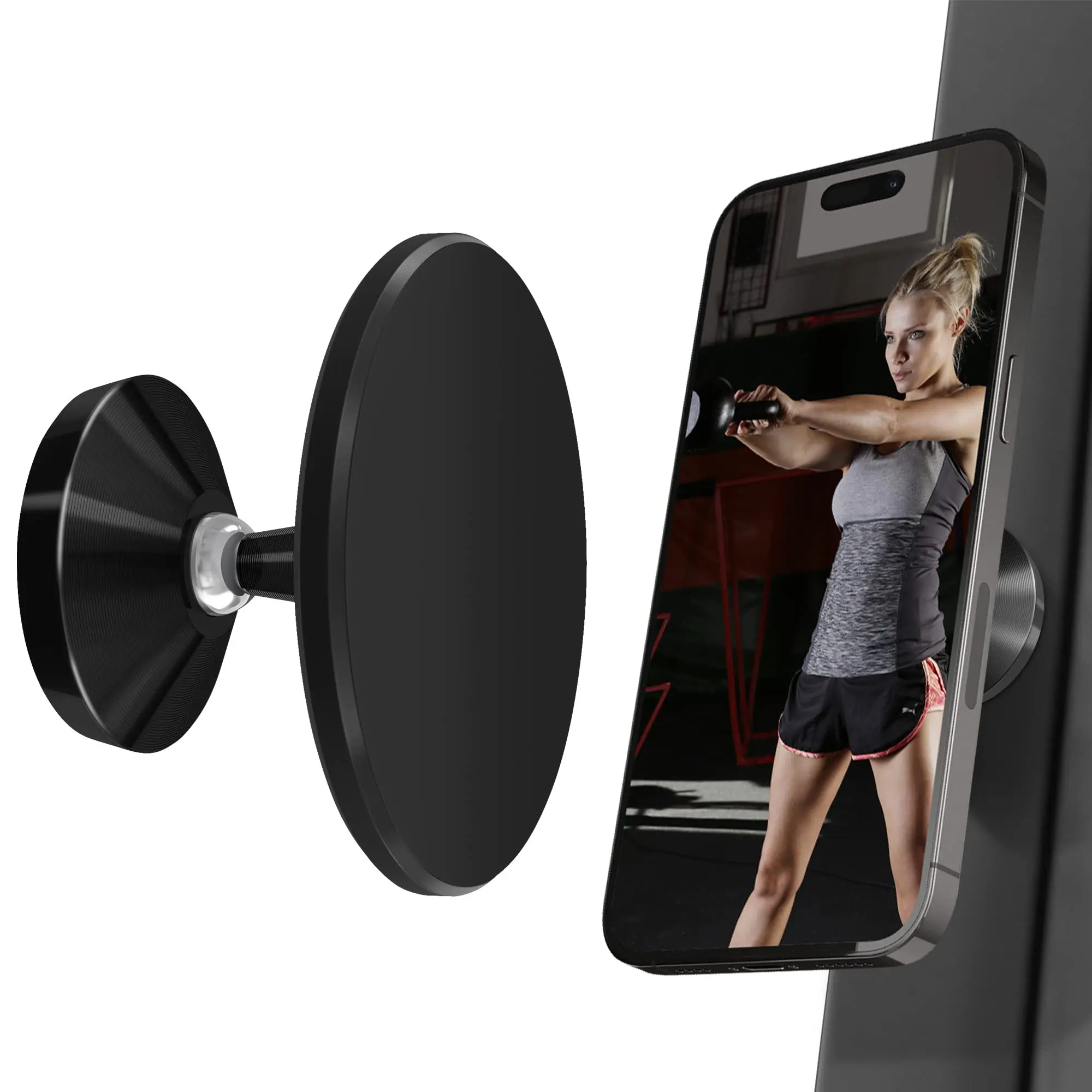 Magnetic Gym Phone Holder & Accessories - Hands-Free Workout Mount - Image 8
