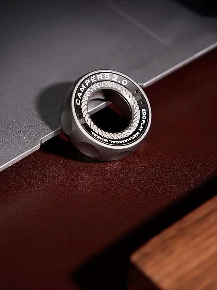 Magnetic Ratchet Fidget Ring Stainless Steel EDC Gift - Image 3