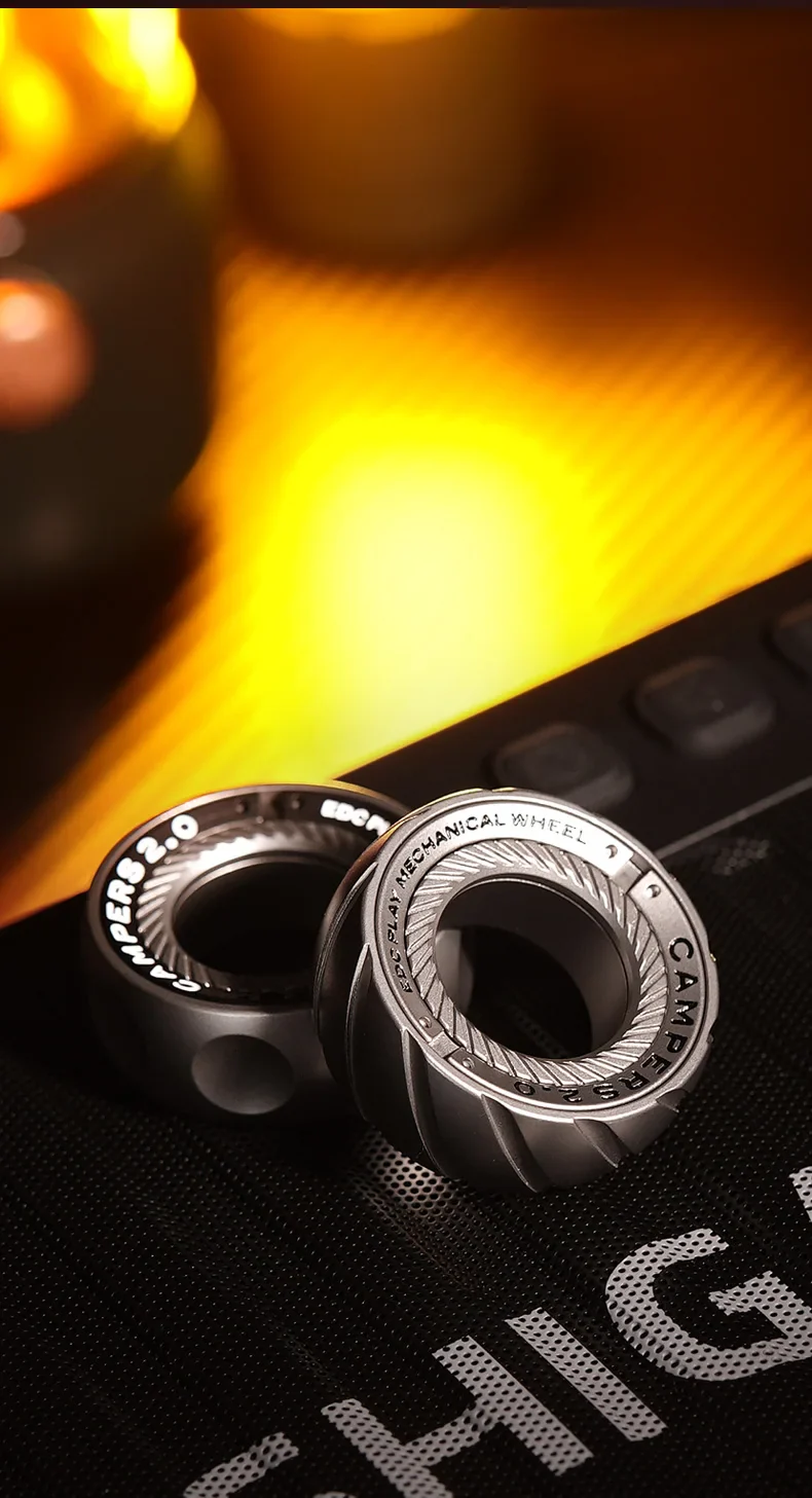 Magnetic Ratchet Fidget Ring Stainless Steel EDC Gift - Image 7