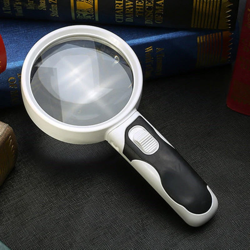Magnifying Glass With LED Light Handheld 20x Magnifier For Reading Books Labels Back To School 2025 Gift