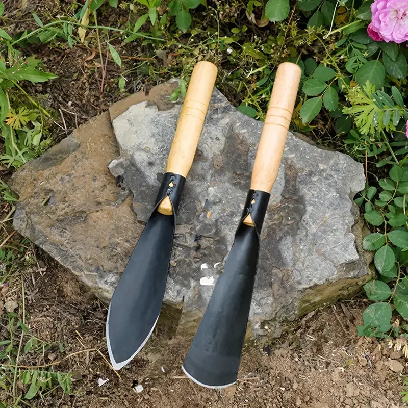 Manganese Steel Garden Tools Flat Shovel - Versatile Digging Tool for Wild Vegetables and Flowers - Image 3