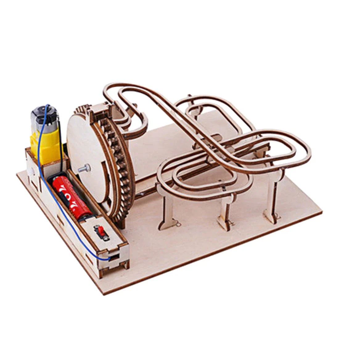 Marble Run Wooden 3D Mechanical Puzzle Kit Gear Driven Track STEM Toy Back To School 2025 Educational Gift - Image 7