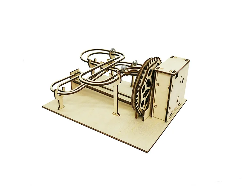 Marble Run Wooden 3D Mechanical Puzzle Kit Gear Driven Track STEM Toy Back To School 2025 Educational Gift - Image 8