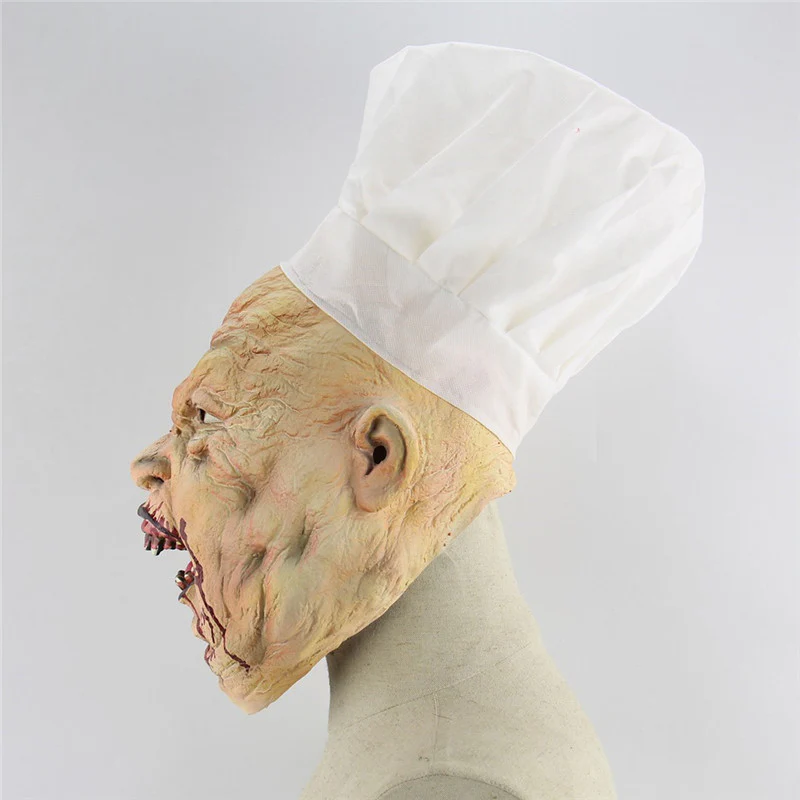 Halloween Chef Mask Full Face Bloody Horror Mask Adult - Image 2