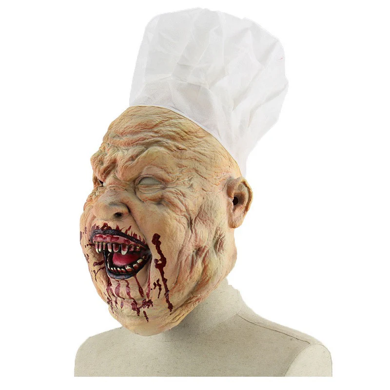 Halloween Chef Mask Full Face Bloody Horror Mask Adult - Image 3