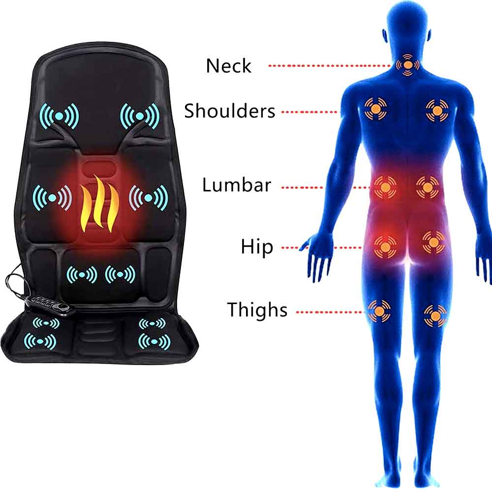 Massage Chair Pad With Heat And 8 Modes For Car Home - Image 9