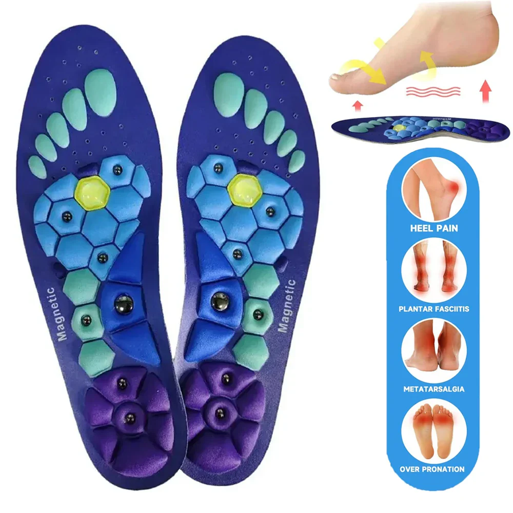 Massage Insoles Magnetic Acupoint Unisex Orthopedic Foot Support Insole for Arch Pain Relief EVA Foam Spring 2026