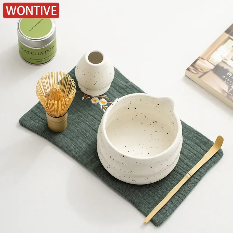 Matcha Whisk Bamboo Chasen Tea Set Tea Ceremony Essentials Fall 2025 Creates Creamy Froth Eco Friendly Gift - Image 5