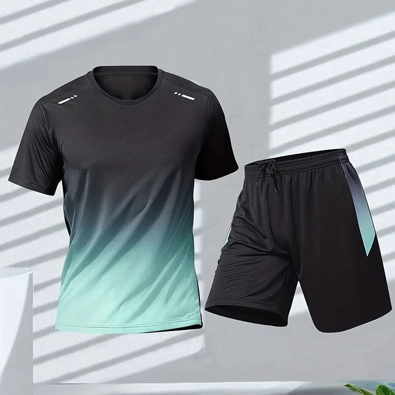 Matching Workout Sets for Women, Lightweight T-Shirt and Shorts Sports Clothing Set, Fast-Drying Fabric, Modern Fit - Image 9