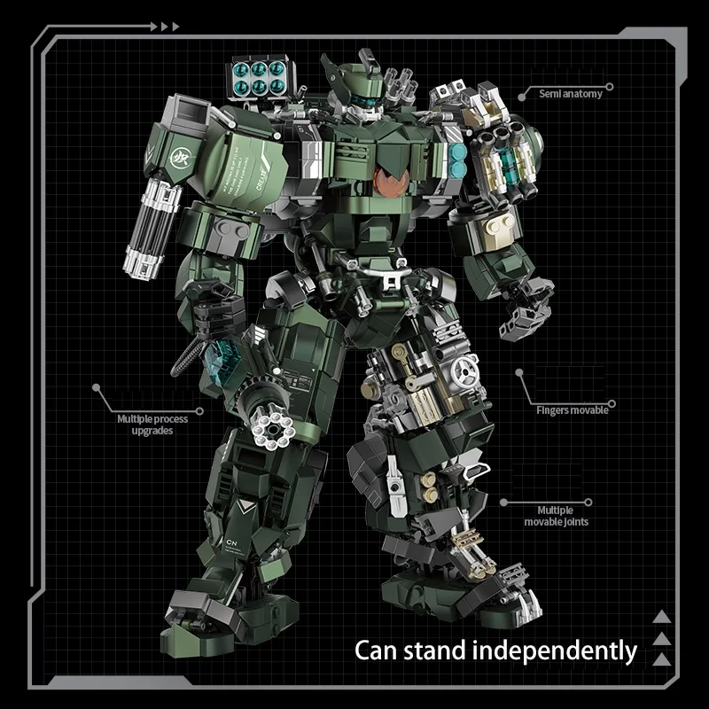 Mecha Building Set Mech Warrior Battle Robots Kit Fall 2025 Gift for Kids and Adults Creative STEM Play - Image 3