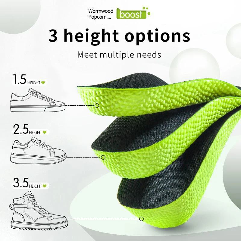 Height Increase Memory Foam Insoles With Arch Support Plantar Fascia Insole - Image 12