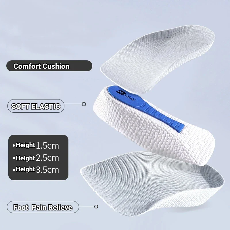 Height Increase Memory Foam Insoles With Arch Support Plantar Fascia Insole - Image 6