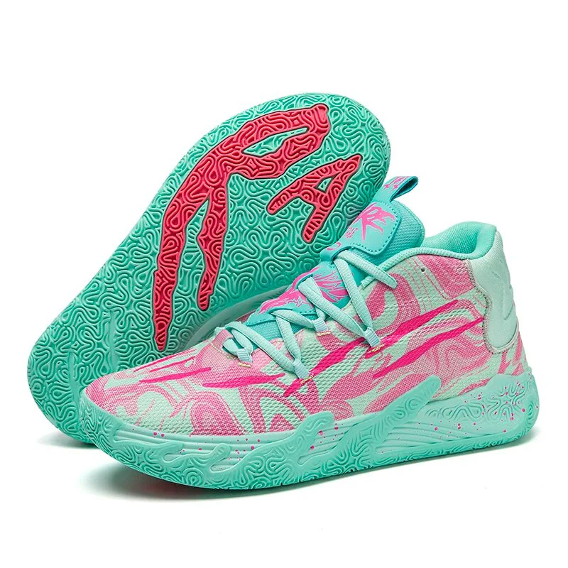 Men's Basketball Shoes, Breathable Fabric, Anti-Slip Sole, Optimal Grip for Indoor and Outdoor Performance - Image 3