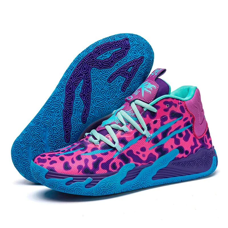 Men's Basketball Shoes, Breathable Fabric, Anti-Slip Sole, Optimal Grip for Indoor and Outdoor Performance - Image 5
