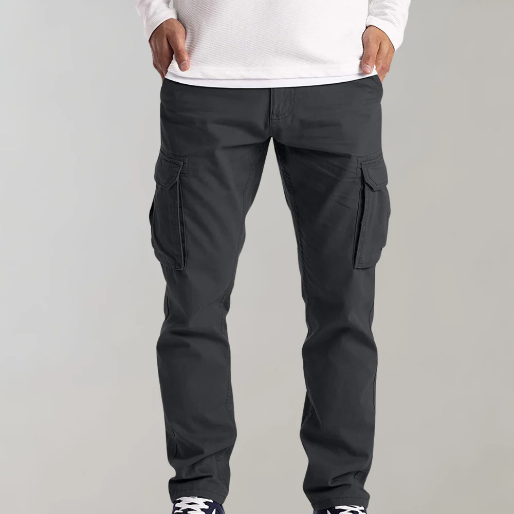 Mens Cargo Pants with Spacious Pockets and Comfortable Fit for Everyday Wear - Image 5